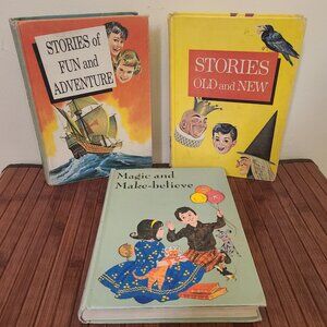 Three Vintage Elementary Children's Readers